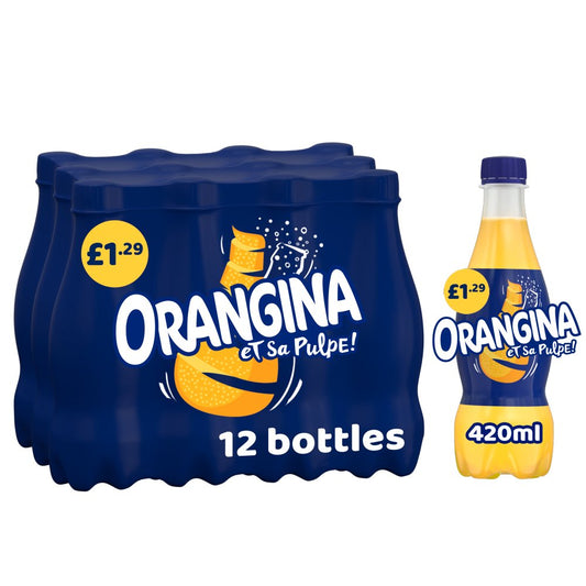 Orangina Sparkling Fruit Drink Orange  £1.29 PMP (420ml × 12 × 1)