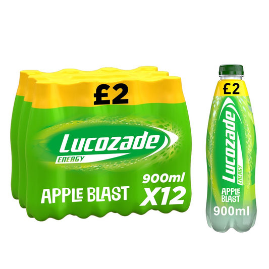 Lucozade Energy Drink Apple Blast  PMP £2 (900ml × 12 × 1)