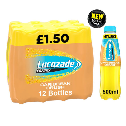 Lucozade Energy Drink Caribbean Crush  PMP £1.50 (500ml × 12 × 1)