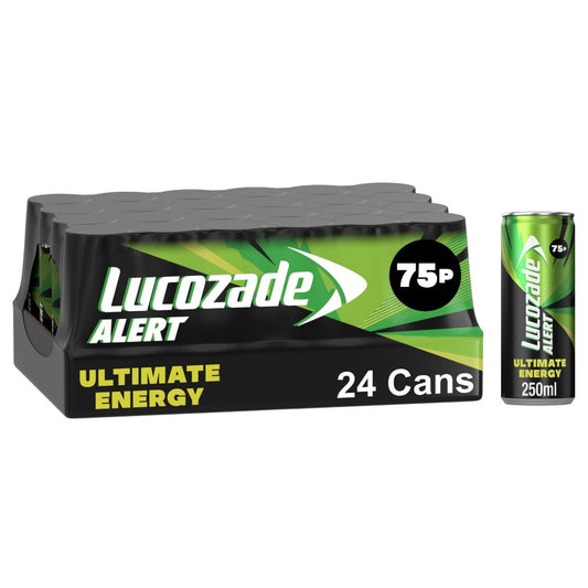 Lucozade Alert Ultimate Energy Drink  PMP 75p (250ml × 24 × 1)