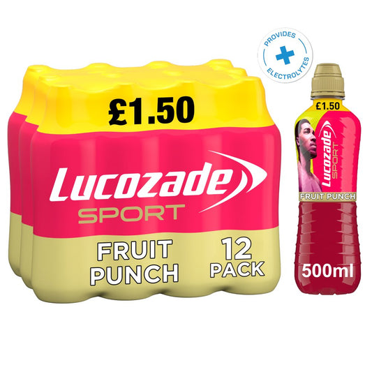 Lucozade Sport Drink Fruit Punch  PMP £1.50