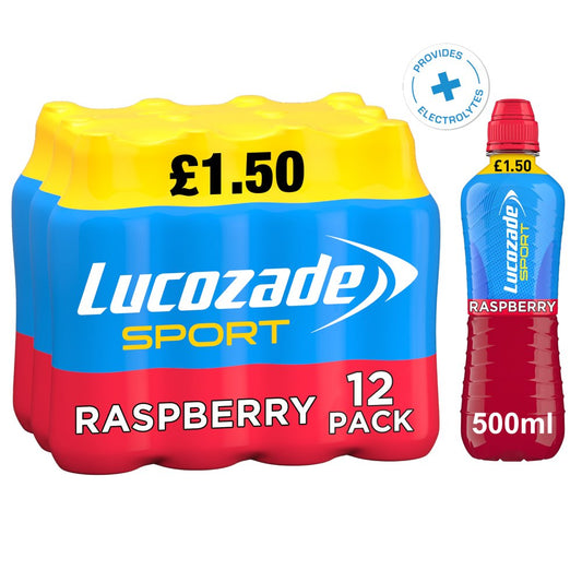 Lucozade Sport Drink Raspberry  PMP £1.50
