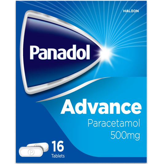 Panadol Advance Painkillers, 500mg Paracetamol Tablets, 16s (16s × 12 × 1)