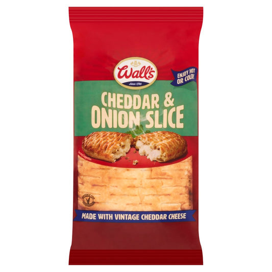 Wall's Cheddar & Onion Slice (180g × 6)