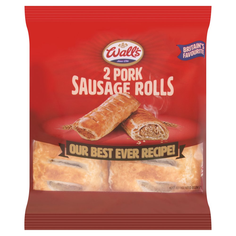 Wall's Pork Sausage Rolls (160g × 6)