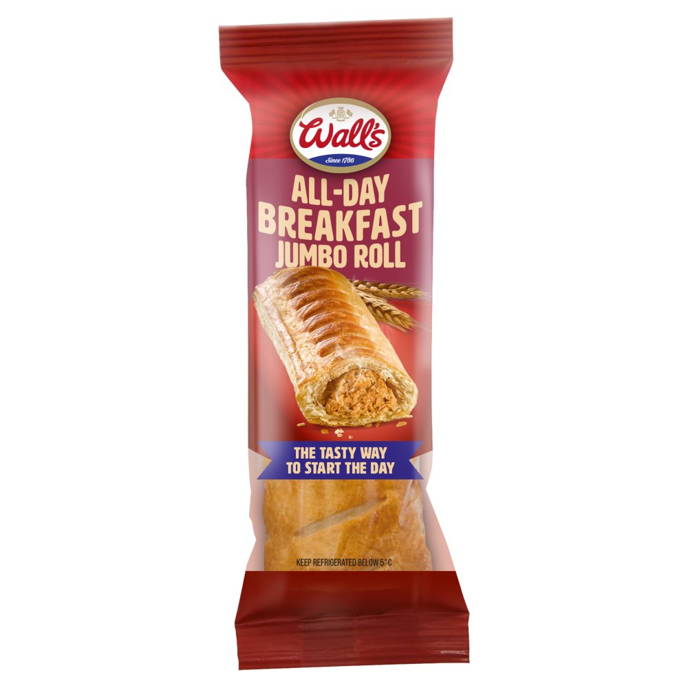 Wall's All-Day Breakfast Jumbo Roll (130g × 6)