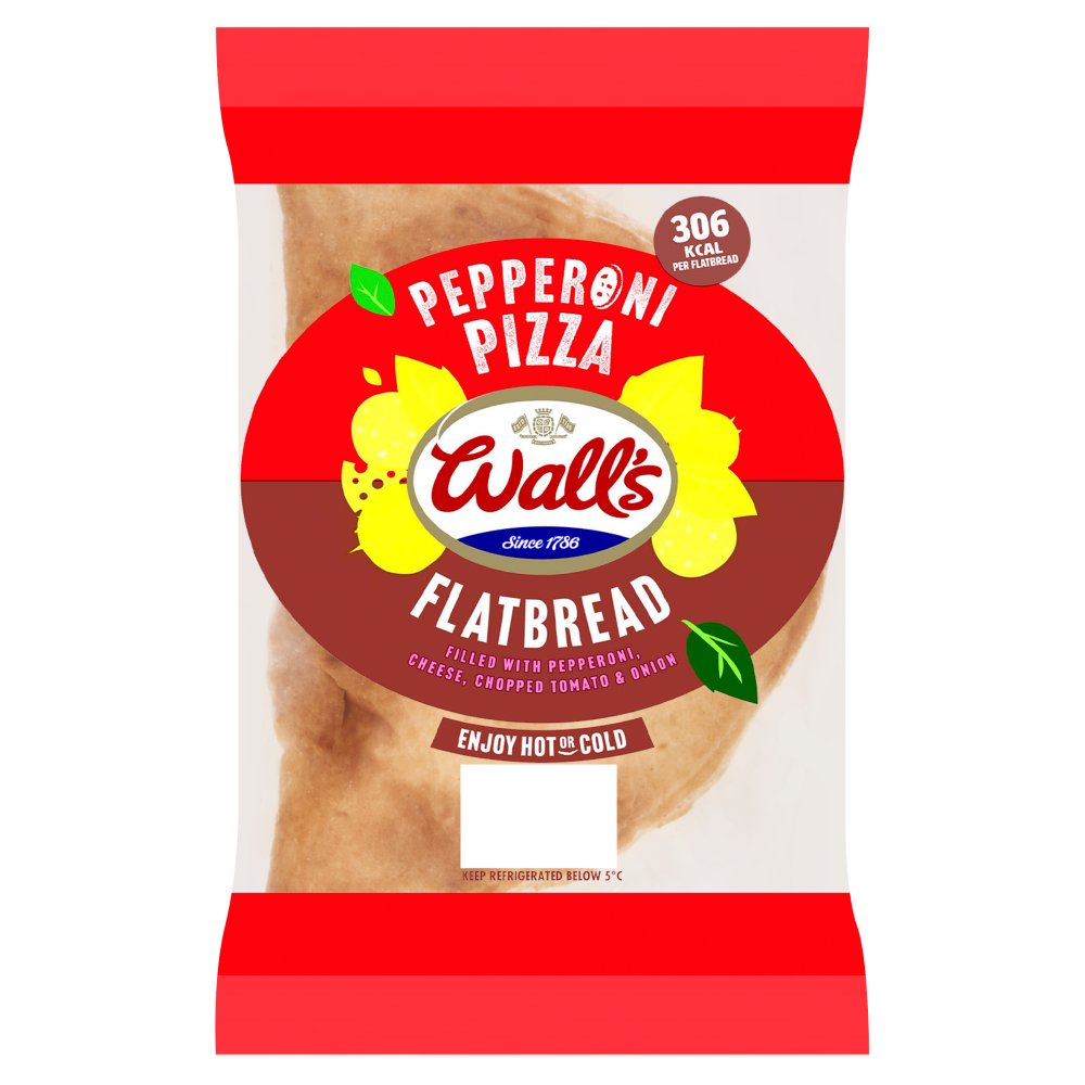 Wall's Pepperoni Pizza Flatbread (120g × 6)