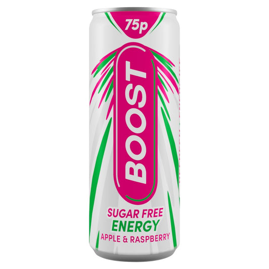 Boost Sugar Free Energy Apple & Raspberry (250ml × 24 × 1)