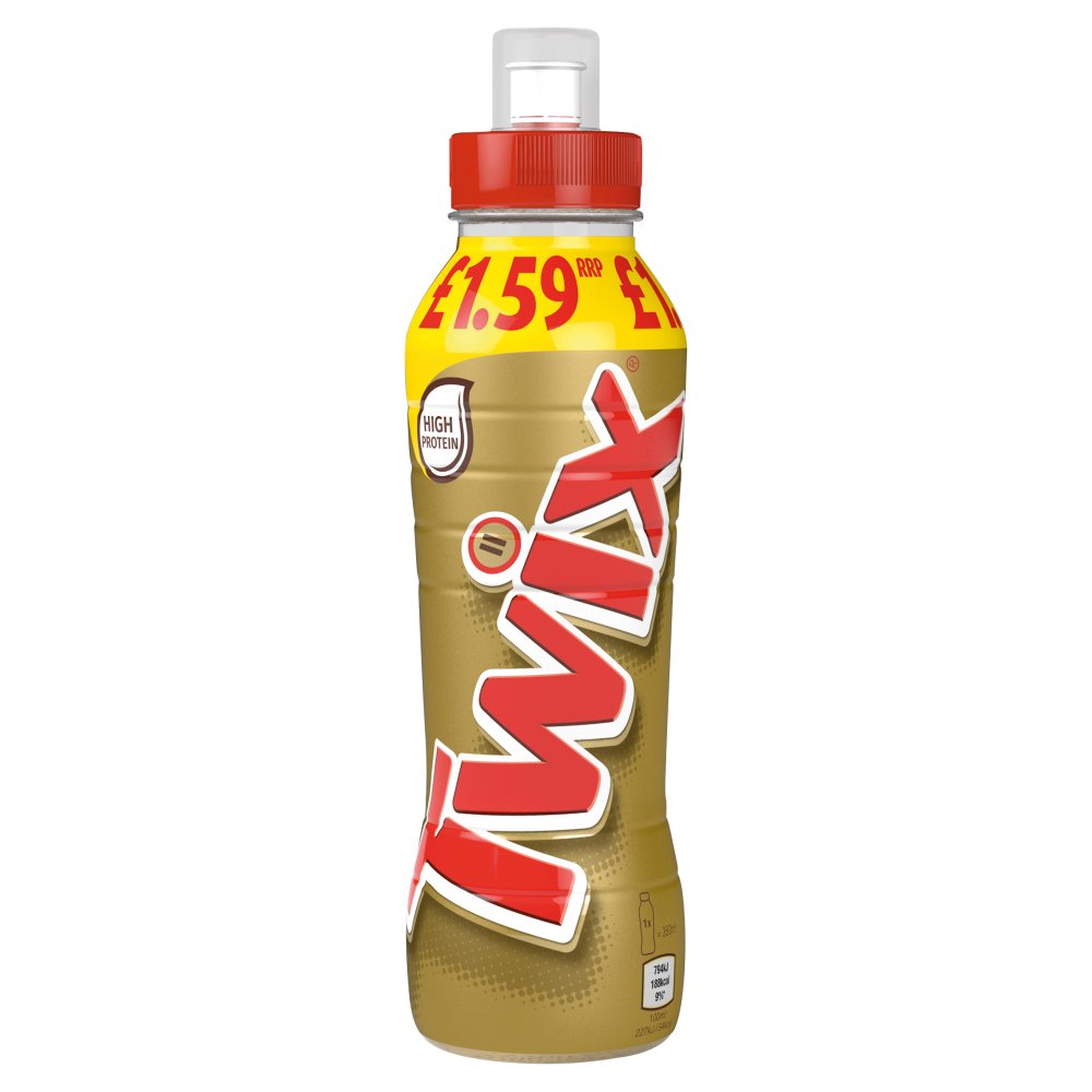 Twix Chocolate Caramel Biscuit Milk Shake Drink (350ml × 8 × 1)