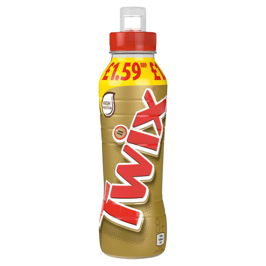 Twix Chocolate Caramel Biscuit Milk Shake Drink (350ml × 8 × 1)