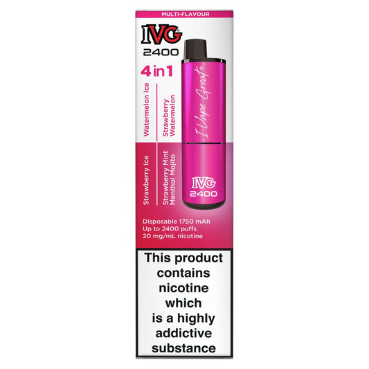 IVG 2400 4 in 1 Pink Edition (8ml × 5 × 1)