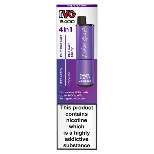 IVG 2400 4 in 1 Purple Edition (8ml × 5 × 1)