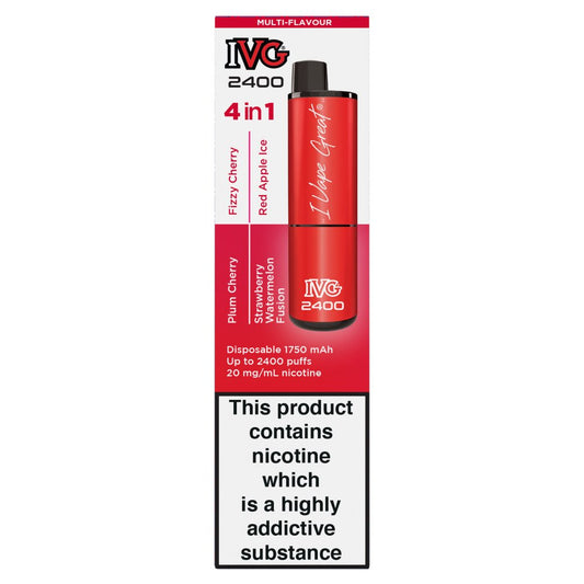 IVG 2400 4 in 1 Red Edition Multi-Flavour (8ml × 5 × 1)