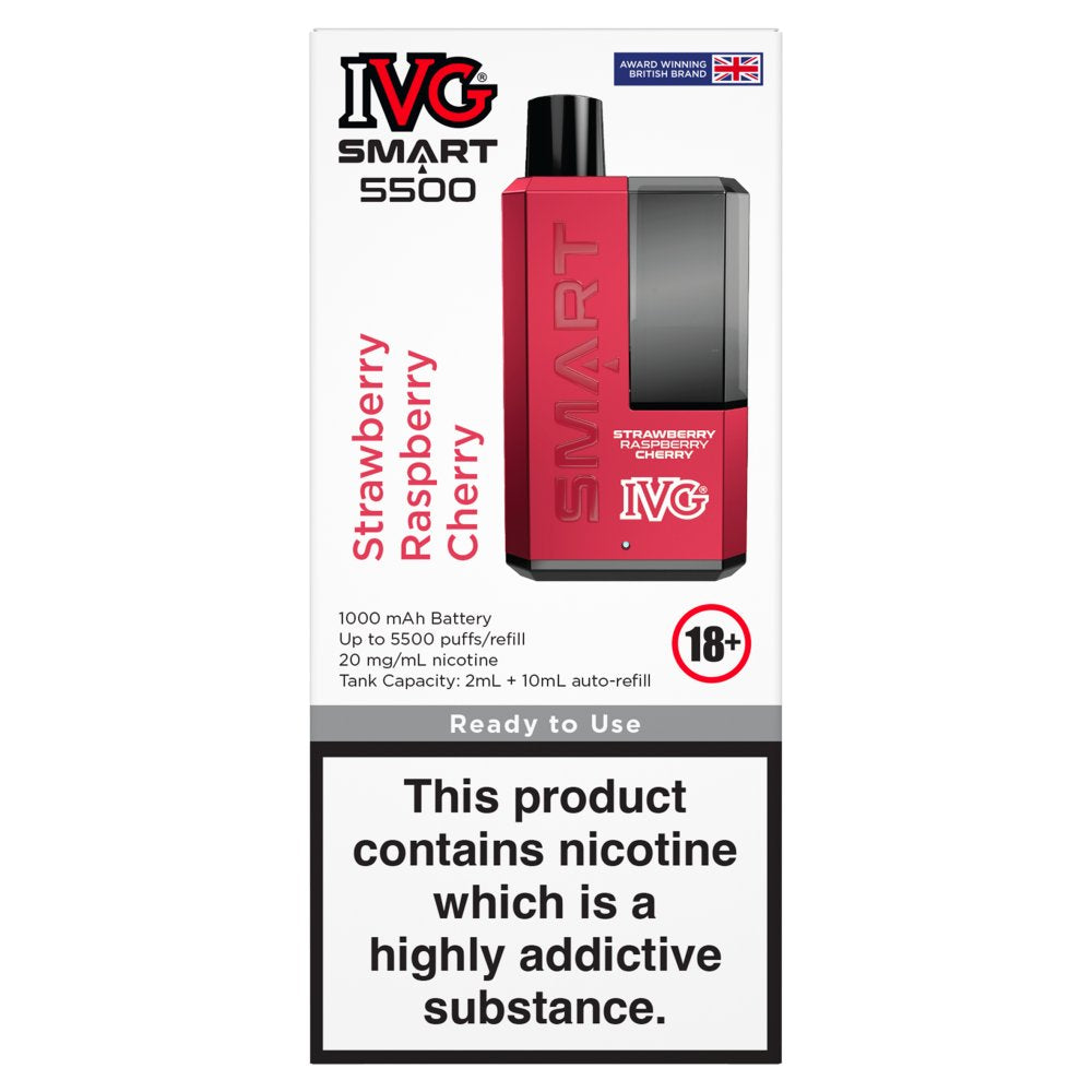 IVG Smart 5500 Strawberry Raspberry Cherry (Y12ml × 5 × 1)