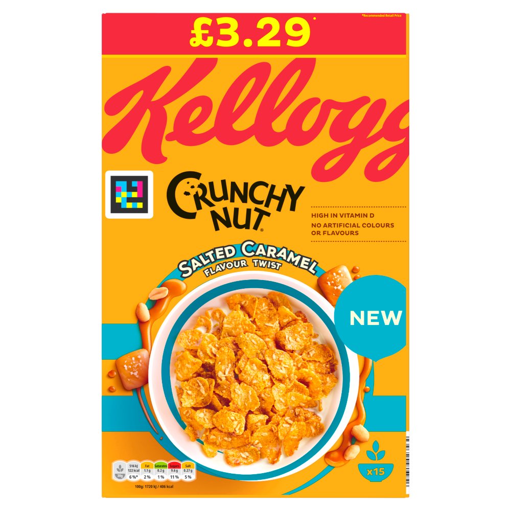 Crunchy Nut Salted Caramel Flavour Twist (460g × 6 × 1)