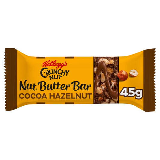 Kellogg's Crunchy Nut Nut Butter Cocoa Hazelnut Snack Bar Single (45g × 12 × 1)