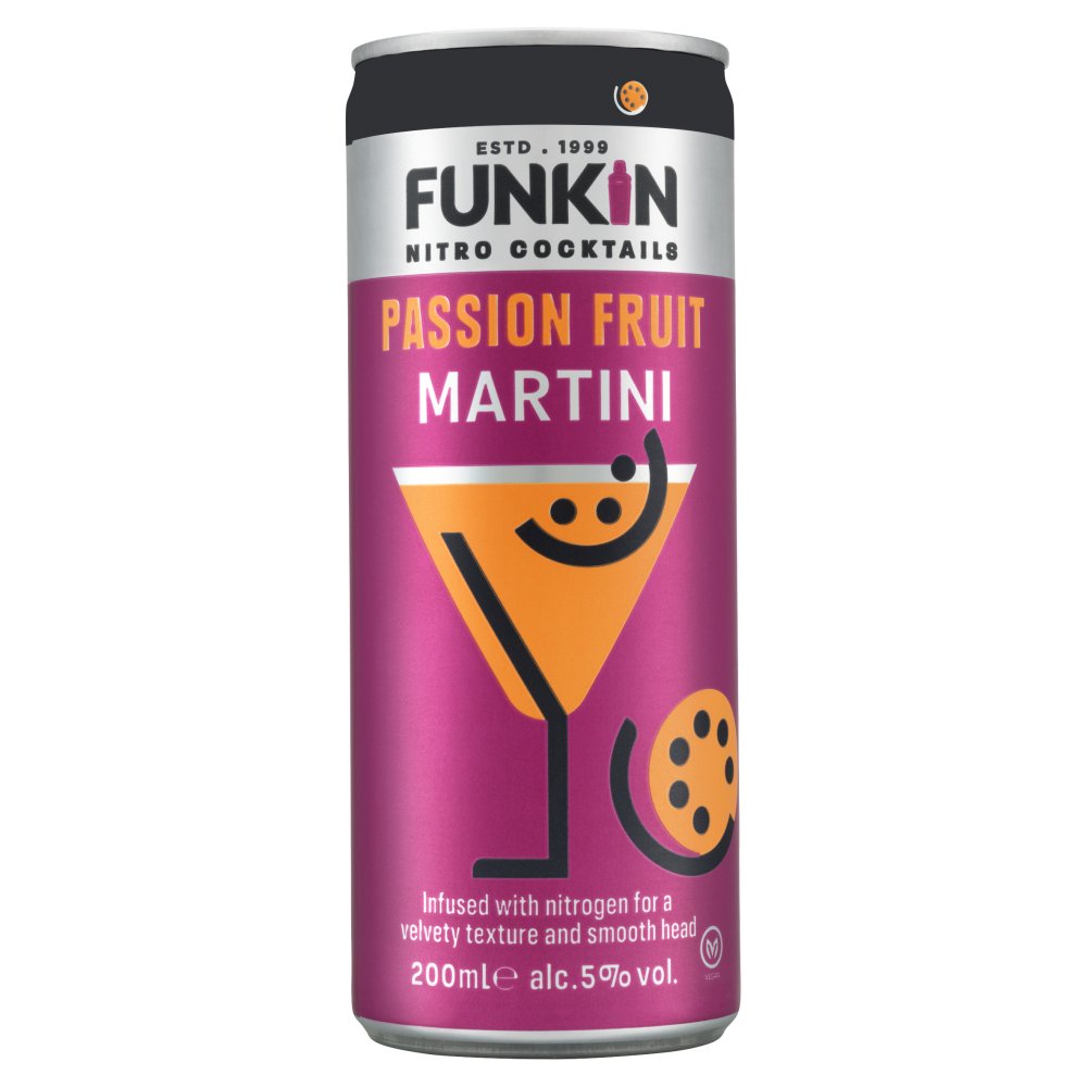 Funkin Nitro Cocktails Passion Fruit Martini 200ml (200ml × 12 × 1)