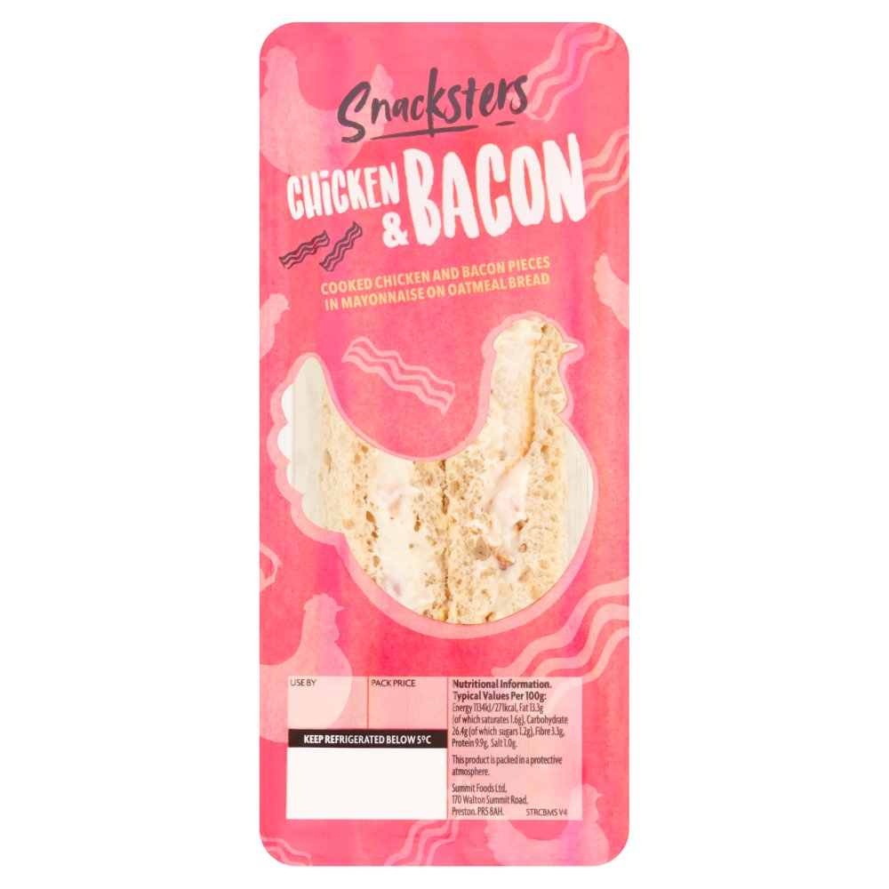 Snacksters Chicken & Bacon Mayo (147g × 6)