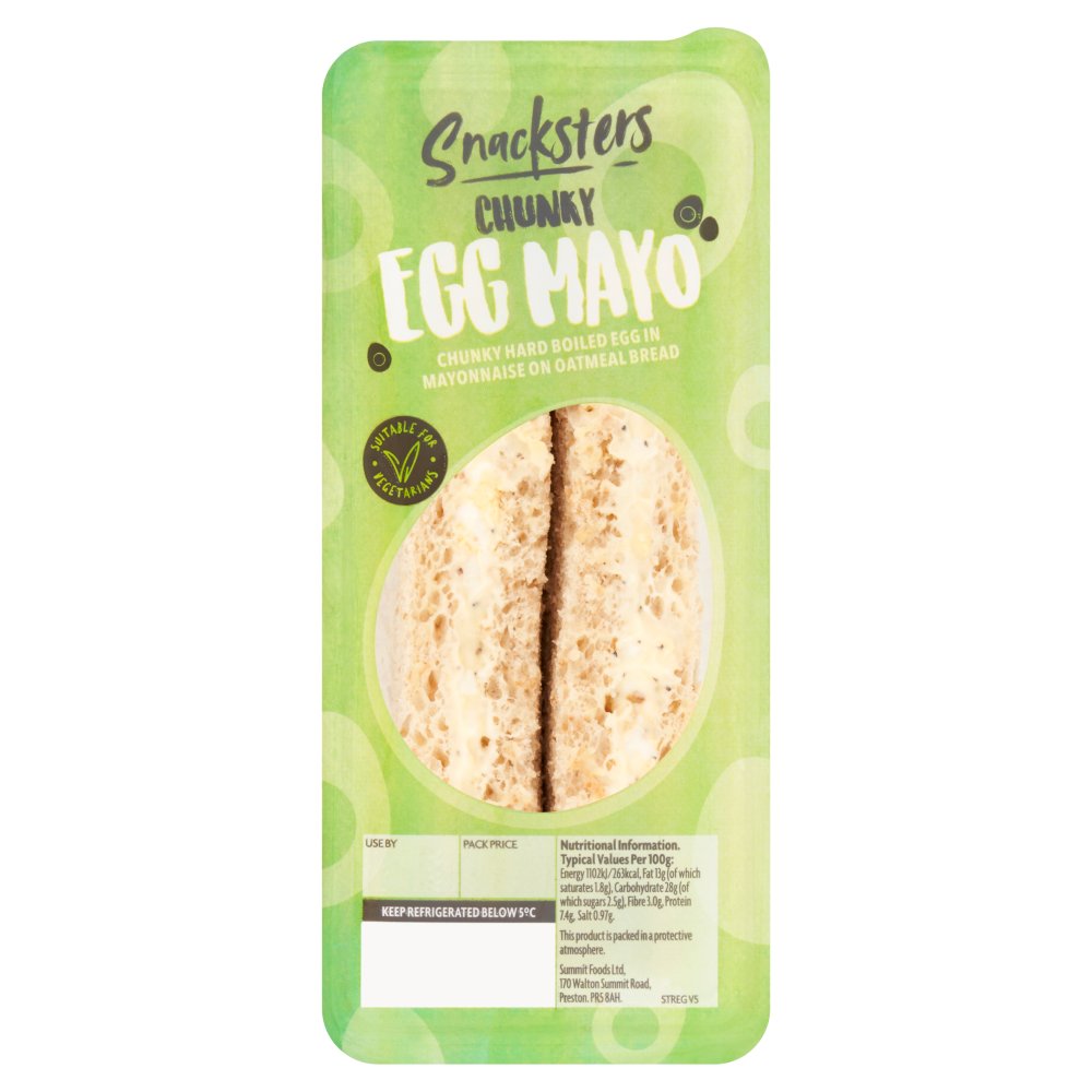 Snacksters Chunky Egg Mayo (147g × 6)