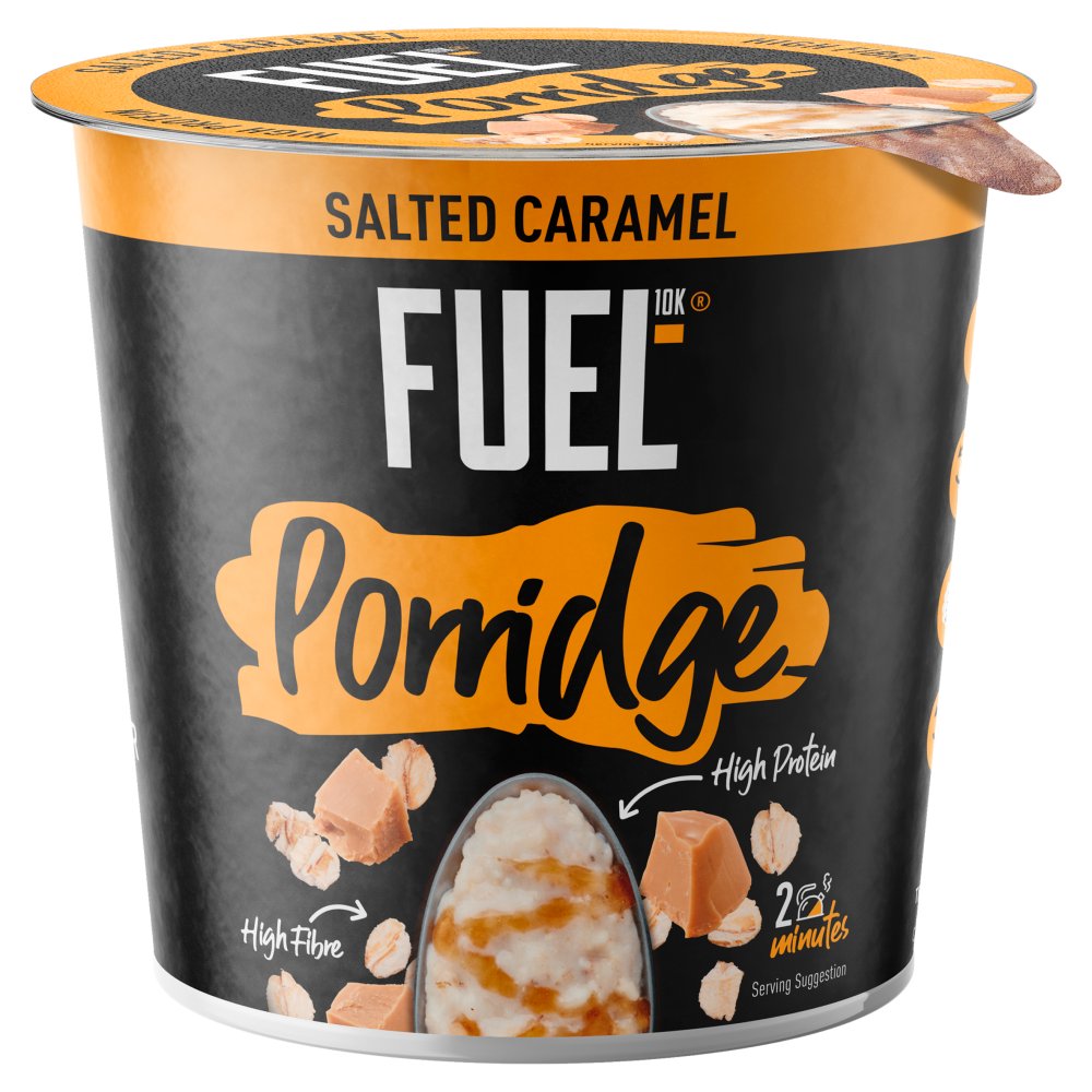 FUEL10K High Protein Salted Caramel Porridge Pot (70g × 8 × 1)