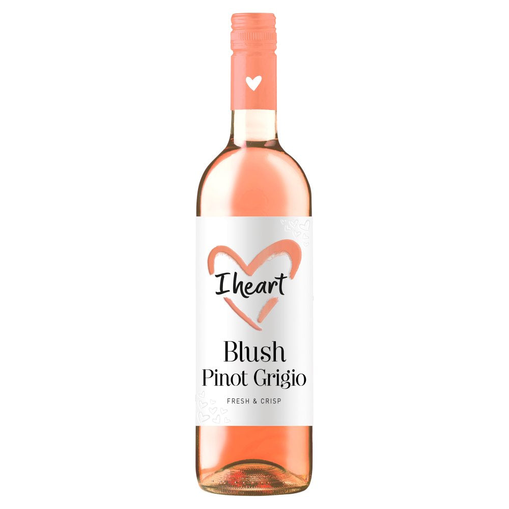 I Heart Blush Pinot Grigio 75cl (75Cl × 6 × 1)