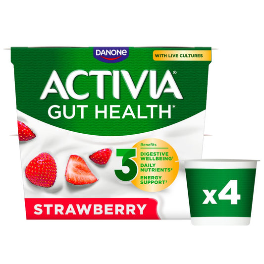 Activia Strawberry Gut Health (115g × 6)