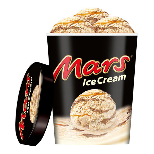 Mars Chocolate Caramel Ice Cream Tub (500ml × 8)