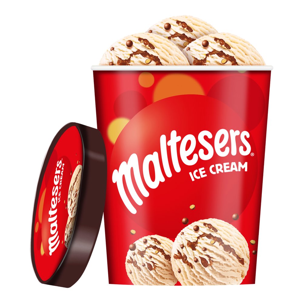 Maltesers Chocolate Ice Cream Tub (500ml × 8)