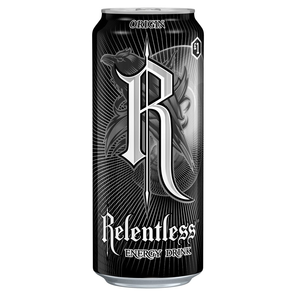 Relentless Origin Energy Drink  PMP £1 (500ml × 12 × 1)