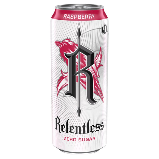 Relentless Raspberry Zero Energy Drink  PM £1 (500ml × 12 × 1)