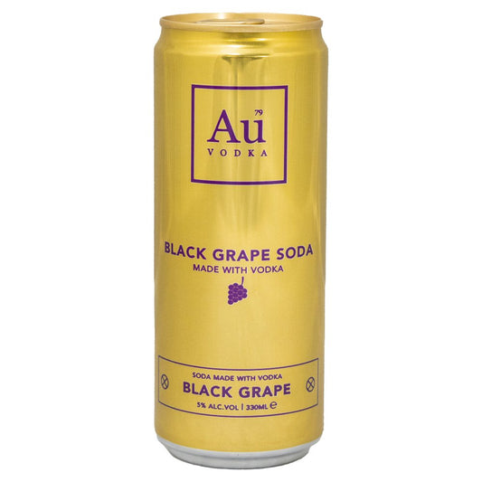 Au Vodka Black Grape Soda 330ml (33Cl × 12 × 1)