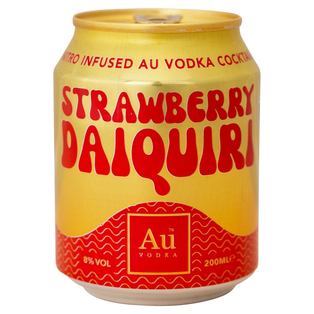 Au Vodka Strawberry Daiquiri 200ml (200ml × 12 × 1)