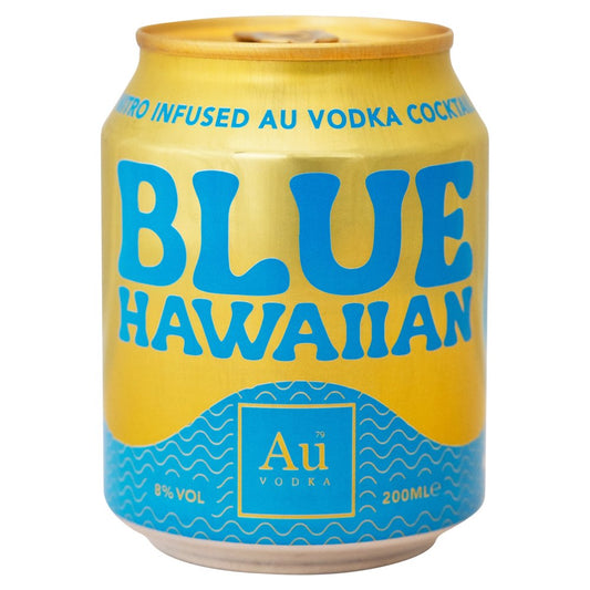 Au Vodka Blue Hawaiian 200ml (200ml × 12 × 1)