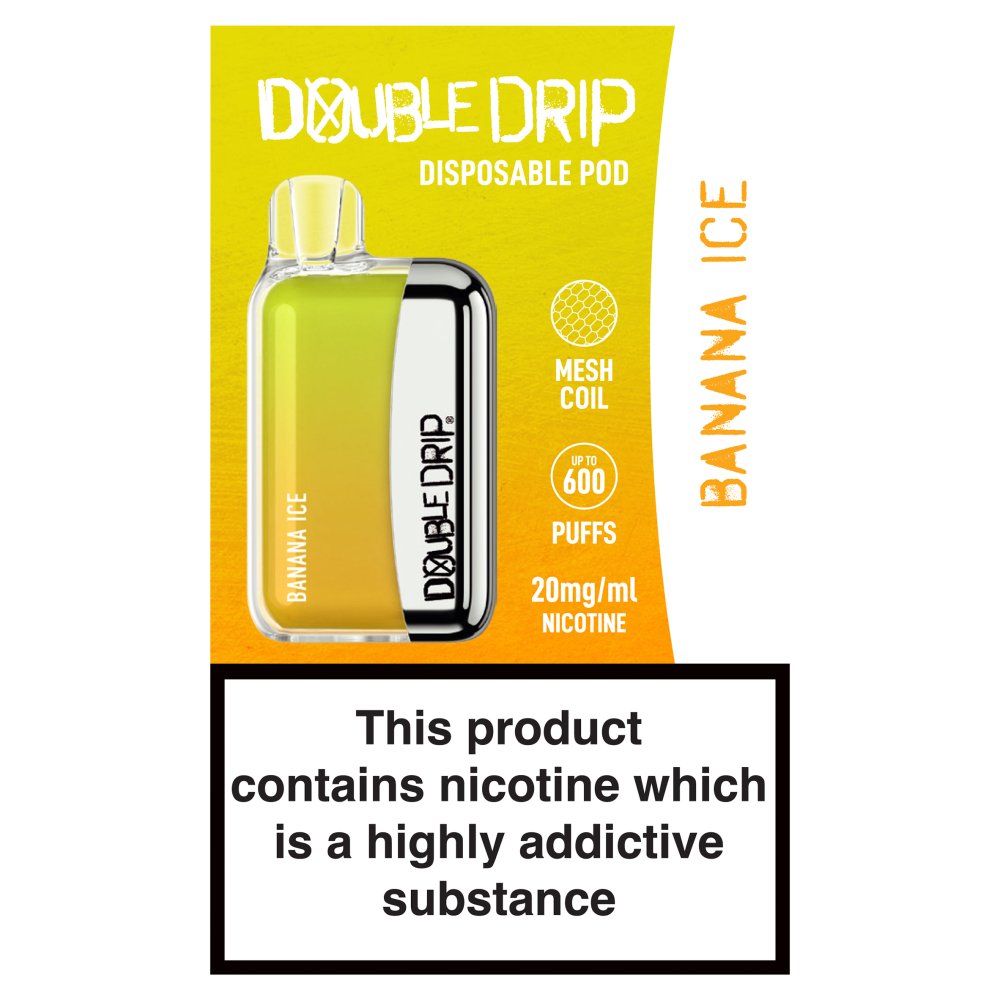 Double Drip Disposable Pod Banana Ice (2ml × 10 × 1)