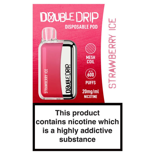 Double Drip Disposable Pod Strawberry Ice (2ml × 10 × 1)