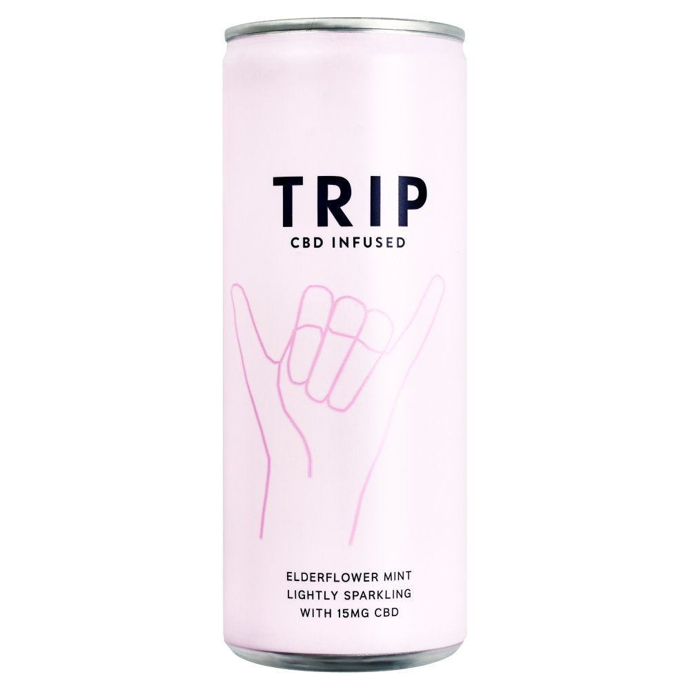 TRIP Premium CBD Infused Elderflower Mint (250ml × 12 × 1)