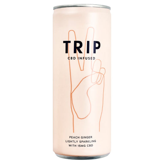 TRIP Premium CBD Infused Peach Ginger (250ml × 12 × 1)