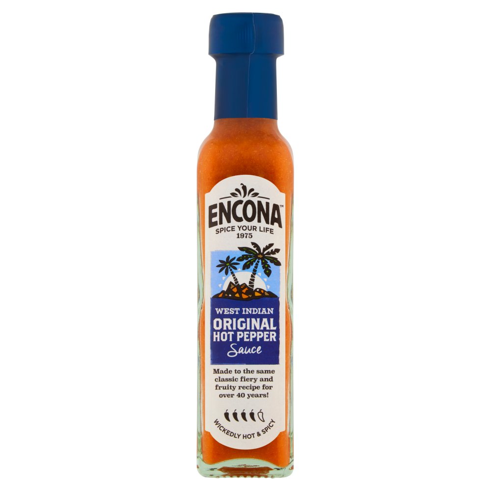 Encona West Indian Original Hot Pepper Sauce (142ml × 6 × 1)