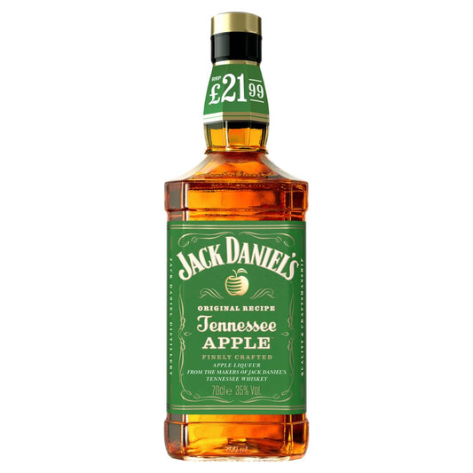 Jack Daniel's Tennessee Whiskey Blended with Apple Liqueur 70 cL £21.99 PMP (70Cl × 6)