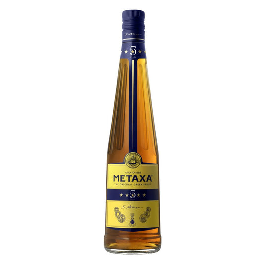 METAXA 5 Stars 70cl, The Original Greek Spirit (70Cl × 6)