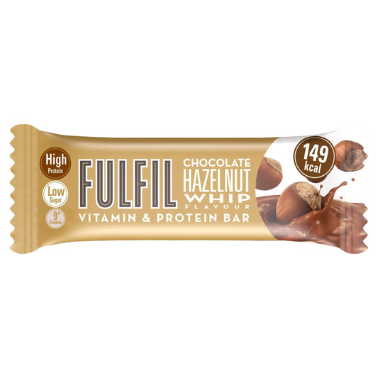 FULFIL Chocolate Hazelnut Whip Flavour Vitamin & Protein Bar (40g × 15 × 1)