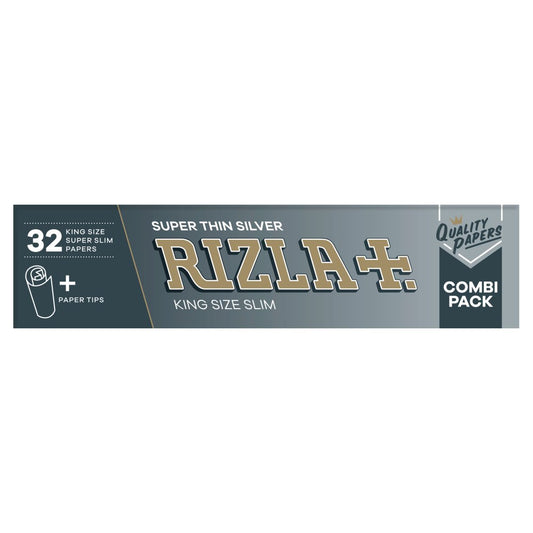 Rizla Super Thin Silver King Size Slim Combi Pack (Pk × 24 × 1)