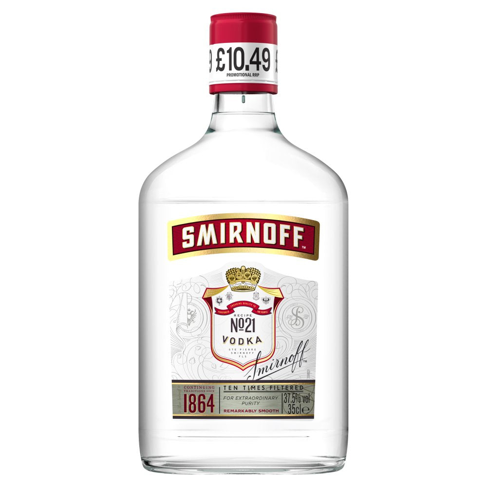 Smirnoff No.21 Vodka 37.5% vol 35cl Bottle PMP £10.49 (35Cl × 1)