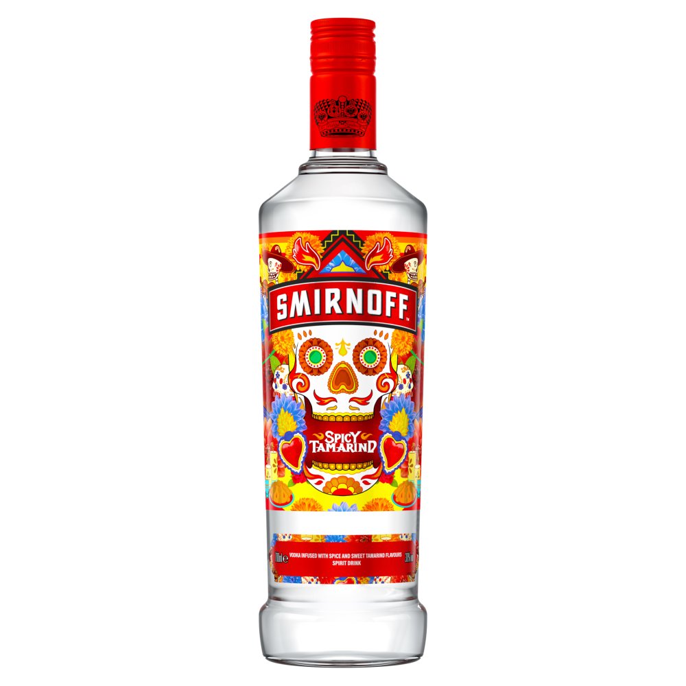 Smirnoff Spicy Tamarind Flavoured Vodka 30% vol 70cl Bottle (70Cl × 6)