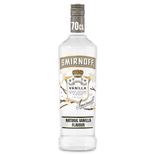 Smirnoff Vanilla Flavoured Vodka 37.5% vol 70cl Bottle (70Cl × 6)