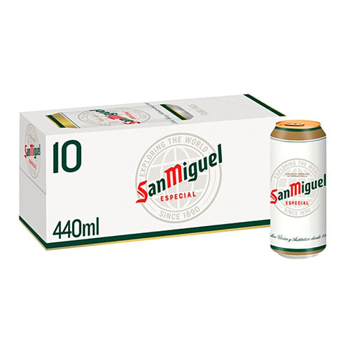 San Miguel Premium Lager Beer Cans (440ml Can × 2 × 1)