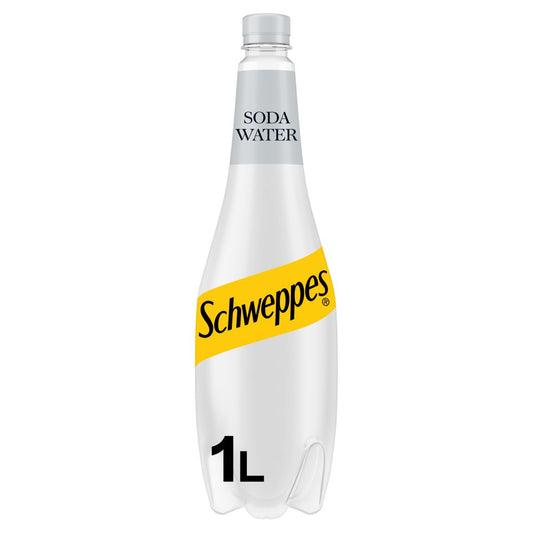 Schweppes Soda Water 1L (1Ltr × 6 × 1)