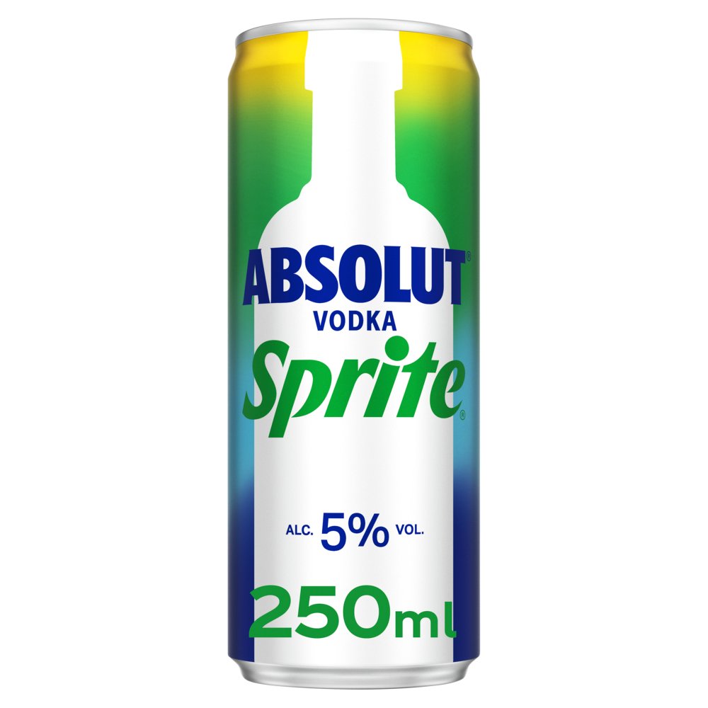 Absolut Vodka & Sprite  (250ml × 12 × 1)