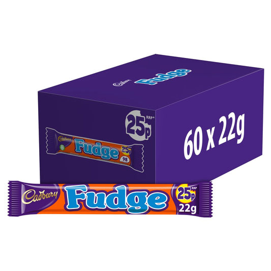 Cadbury Fudge Chocolate Bar 25p PMP (22g × 60 × 1)