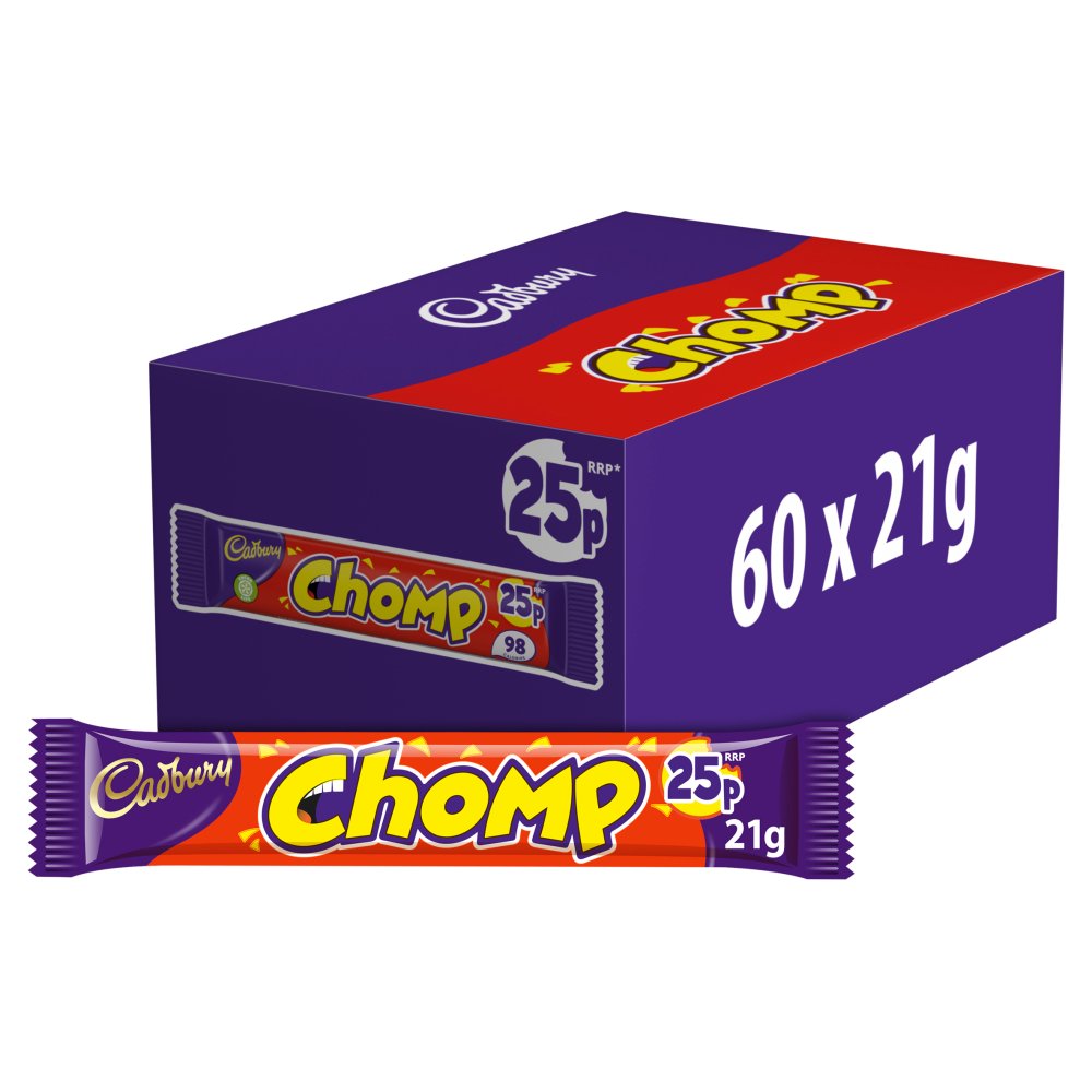 Cadbury Chomp Chocolate Bar 25p (21g × 60 × 1)